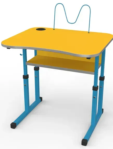 Стіл учнівський одномісний №3-6 без полиці /700х585 МФ Вересень